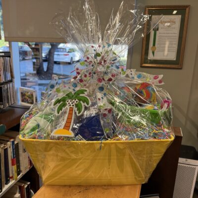 Bookstore basket close up